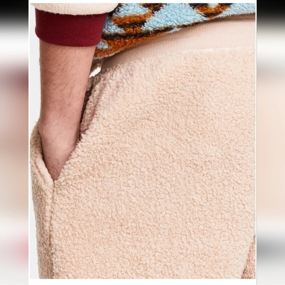 SUN + STONE Men's Desert Snow Geo-Print Fleece Joggers Size XXL Aztec Western - Picture 6 of 15